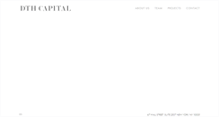 Desktop Screenshot of dthcapital.com